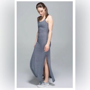 Lululemon Refresh Maxi Dress in Hyper Stripe Inkwell Size 2